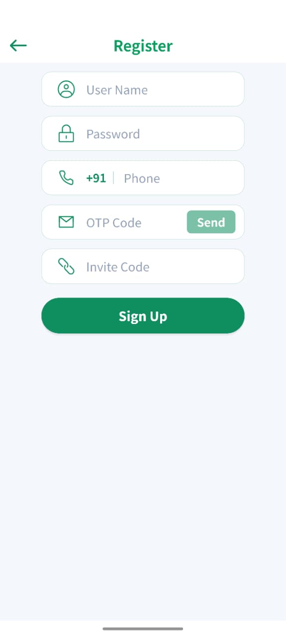 JDPay registration screen
